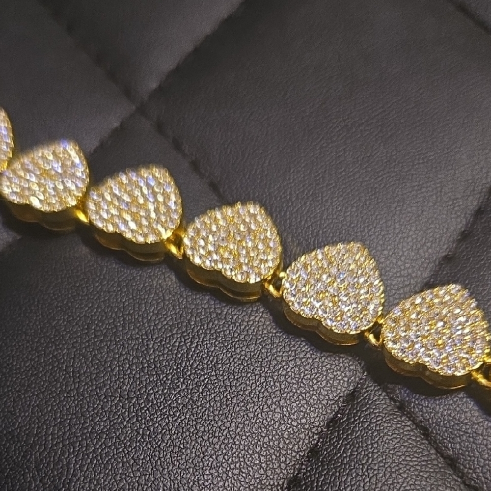 Gold Heart-Shaped Bracelet